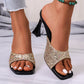 Women’s Fashion Square-Toe Open-Toe High Heel Sandals