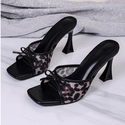 Women’s Fashion Square-Toe Open-Toe High Heel Sandals
