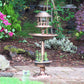 Solar-Powered Bird Bath & Feeder with Planter