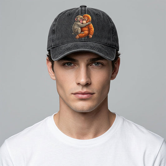 Vintage Cute Animal Print Baseball Cap