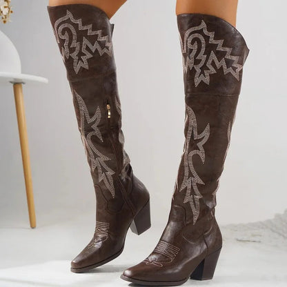 Knee-High Cowboy Boots