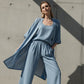 Elegant Relaxed Fit 3-Piece Loungewear for Women