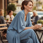 Elegant Relaxed Fit 3-Piece Loungewear for Women