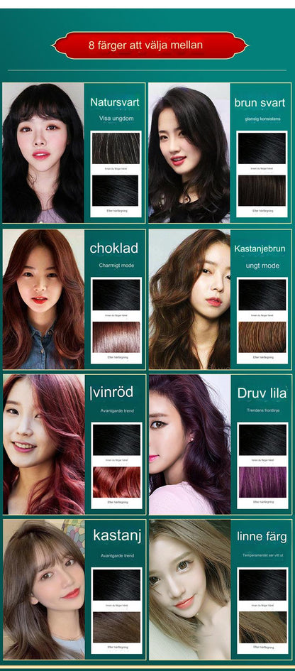 Plant Bubble Hair Dye Shampoo