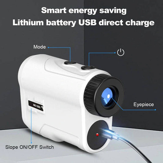 Rechargeable Golf Rangefinder with Slope & Jolt Technology