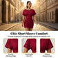 Women's Short Sleeve Ruched Bodycon Mini Dress