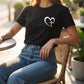Faith Statement Heart Cross Graphic T-Shirt