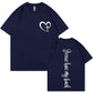 Faith Statement Heart Cross Graphic T-Shirt