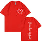 Faith Statement Heart Cross Graphic T-Shirt