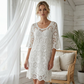 Elegant Floral Hollow-Out Dress