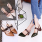 Women's Stylish Pointed Toe Chunky High-heel Sandals