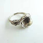 Gothic Crystal Ball Hand Ring