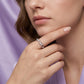 Sparkling Cubic Zirconia Open Cuff Ring