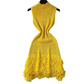 Sleeveless Knit Dress – Cut-Out & Fringe