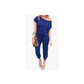 Women's Casual Off Shoulder Short Sleeve Jumpsuit