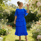 Elegant Tiered Ruffle Sleeve Dress