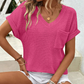 Women's V-Neck Short Sleeve Top