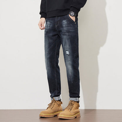 Men's Stretch Tapered Denim Jeans