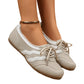 Women's Retro Wave Stripe Lace-Up Sneakers