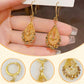 Women's Gold-Plated Teardrop Earrings