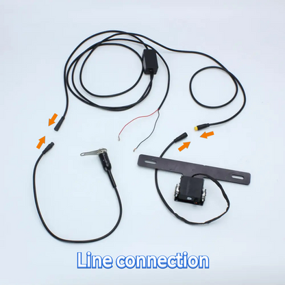 Automatic Flip-Up Motorcycle License Plate Holder