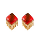 Retro Stylish Geometric Fringe Stud Earrings