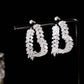 Love wheat crystal earrings
