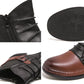 Men's Two-Tone Zipper Ankle Boots
