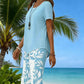 Women's Asymmetrical Top & Capri Pants 2-Piece Set
