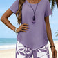 Women's Asymmetrical Top & Capri Pants 2-Piece Set