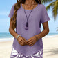 Women's Asymmetrical Top & Capri Pants 2-Piece Set