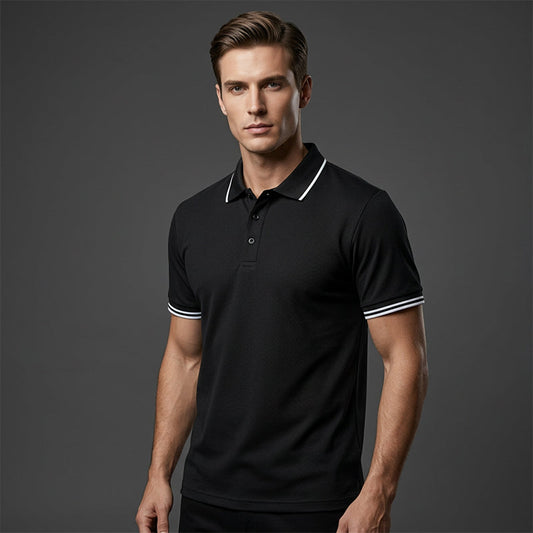 Men's Classic Short-Sleeve Collared Shirt