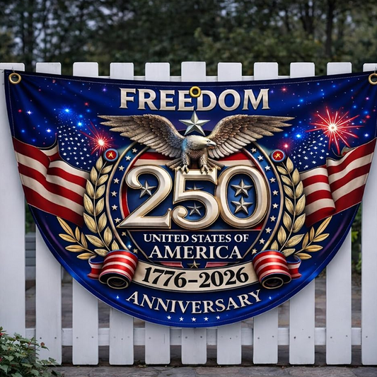 250th Anniversary Half-Round Bunting Banner