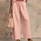 👚 40% OFF! 👖 Women's Solid Color 2-Piece Tracksuit – Puff Sleeve, Wide Leg, Zipper Detail ✨