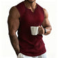 Men's Slim Ribbed Gym Tank