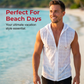 Men's Summer Sleeveless Zip-Up Hoodie Top