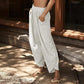 Women's Casual Elastic Waist Wide Leg Pants
