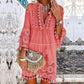 🌸👗Women's Loose Cotton Linen Embroidered Dress
