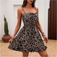 Tie-Front Smocked Spaghetti Strap Dress
