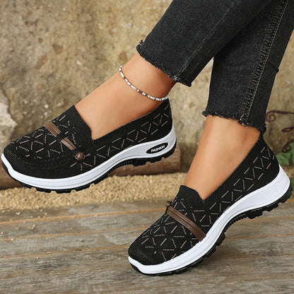 Women's Breathable Mesh Slip-On Flat Shoes