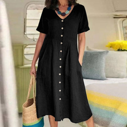 🎁Women's Leisure V-neck Dress