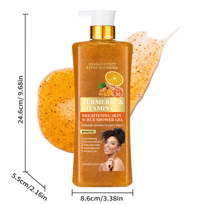 Turmeric & Vitamin C Brightening Scrub Shower Gel