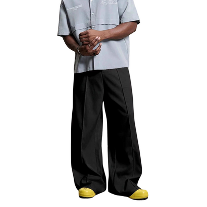 Men's Minimalist Wide-Leg Pants