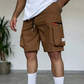 Men's Casual Cargo Shorts with Multi-Pockets
