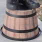 Round Resin Barrel Planter for Garden