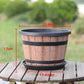 Round Resin Barrel Planter for Garden