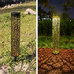 Solar Powered Garden Stake Light with Hollow-Carved Pattern