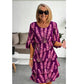Chic Tiered Midi Dress with Floral Pattern