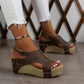 Women's Peep-Toe Wedge Platform Sandals