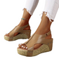 Women's Peep-Toe Wedge Platform Sandals